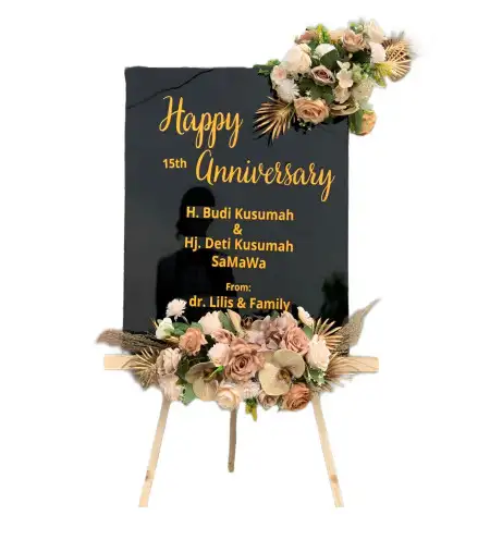 Papan Bunga Akrilik Gunung Lingkas