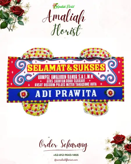 Papan Bunga Ucapan Selamat Gunung Lingkas